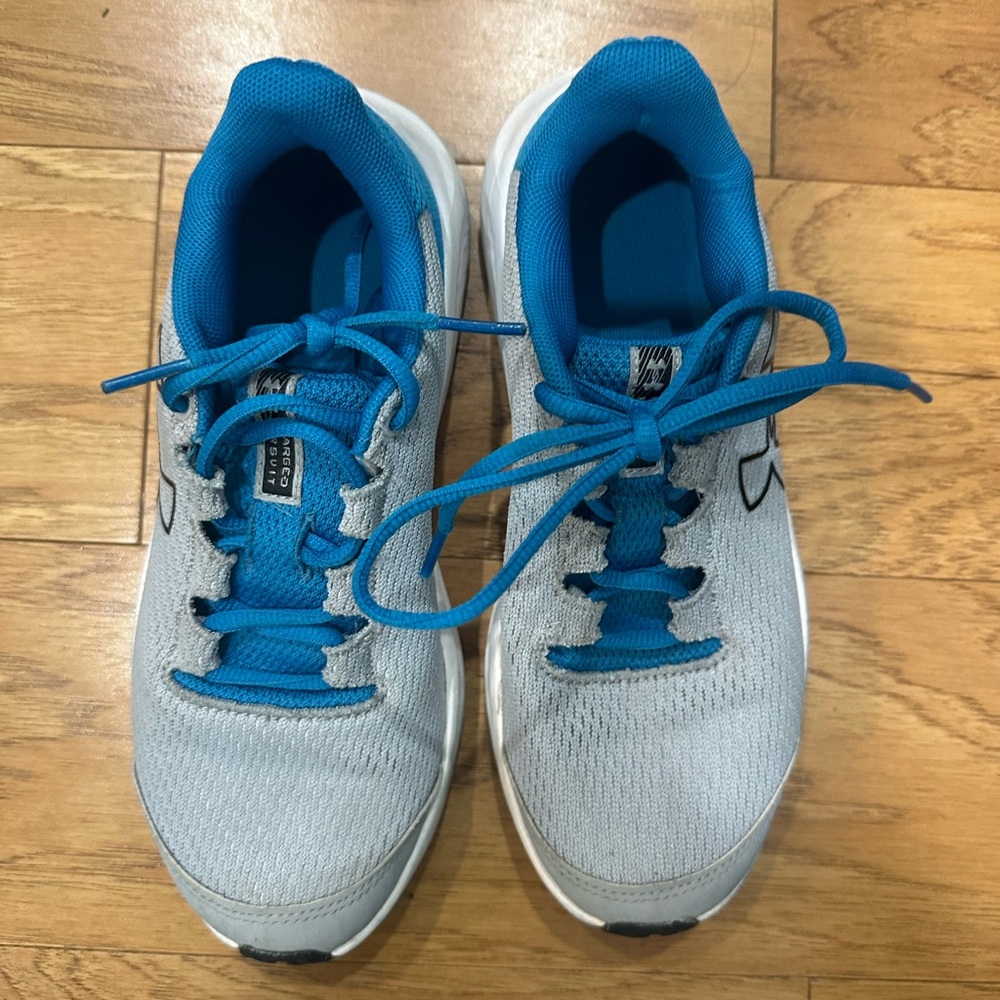 Under Armour Blue and Gray Sneakers